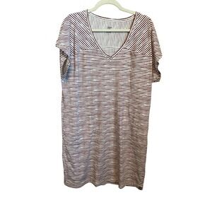 Title Nine Women's Size Large Hiolani‎ V Neck Dress Painted Stripe